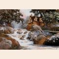 Набор для вышивания бисером А.ТОКАРЕВА "Домик у водопада" Набор для вышивания бисером А.ТОКАРЕВА "Домик у водопада"