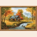 Набор для вышивания нитками РИОЛИС "Осенний пейзаж"
