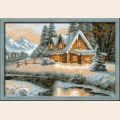 Набор для вышивания нитками РИОЛИС "Зимний пейзаж"