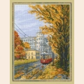 Набор для вышивания нитками РИОЛИС "Осень в городе"