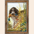 Набор для вышивания нитками РИОЛИС "Охота. Спаниель"