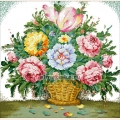 Алмазная вышивка камнями АЛМАЗНАЯ ЖИВОПИСЬ «Букет в корзинке» 