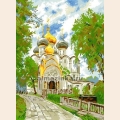 Алмазная вышивка камнями АЛМАЗНАЯ ЖИВОПИСЬ «Новодевичий монастырь» 