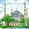 Алмазная вышивка камнями АЛМАЗНАЯ ЖИВОПИСЬ «Мечеть» 