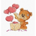 Набор для вышивания крестом Luca-S "Медвежонок Тедди"