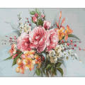 Набор для вышивания крестом Luca-S  "Букет цветов"