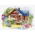 Набор для вышивания крестом Luca-S "Открытая веранда"