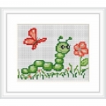 Набор для вышивания крестом Luca-S "Гусеничка"