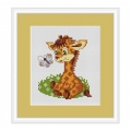 Набор для вышивания крестом Luca-S "Жирафчик"