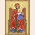 Схема для вышивания бисером МАРИЧКА "Божия Матерь на престоле"
