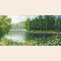 Алмазная мозаика ПАУТИНКА "Родное лето"