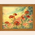 Набор для вышивания нитками РИОЛИС "Маковое поле"