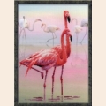 Набор для вышивания нитками РИОЛИС "Фламинго"