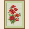 Набор для вышивания нитками РИОЛИС "Полевые маки"