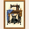 Набор для вышивания нитками РИОЛИС "Швейная машинка"