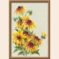 Набор для вышивания нитками РИОЛИС "Рудбекия"