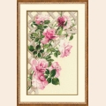 Набор для вышивания нитками РИОЛИС "Розовые розы"