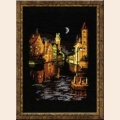 Набор для вышивания нитками РИОЛИС "Ночной город"