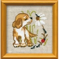 Набор для вышивания нитками РИОЛИС "Щенок"