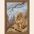 Набор для вышивания нитками РИОЛИС "Тигр в горах"