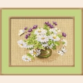 Набор для вышивания нитками РИОЛИС "Ромашки и колокольчики"