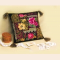 Набор для вышивания нитками РИОЛИС "Подушка Цветочная композиция"