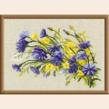 Набор для вышивания нитками РИОЛИС "Васильки и лютики"